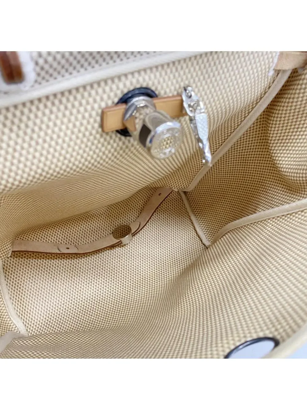 Hermes Herbag A Dos Zip Backpack Toile #298846H14B